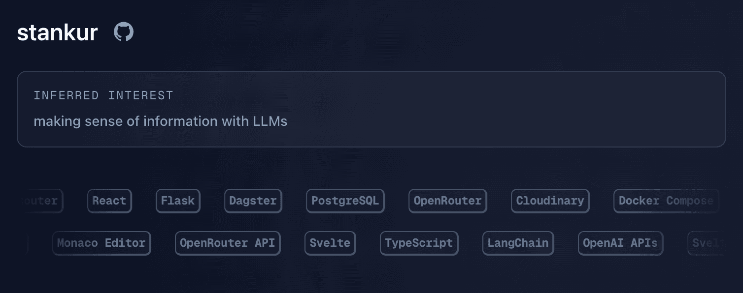 Auto-updated profile